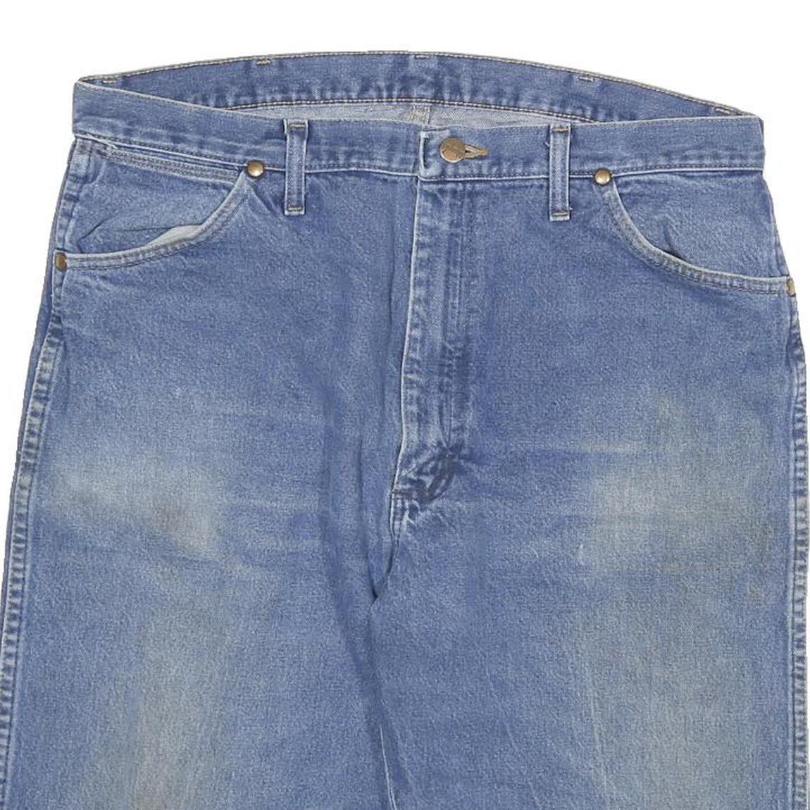 WRANGLER Mens Shorts Blue Denim Casual XL W34 Classic Cotton Blend Comfort