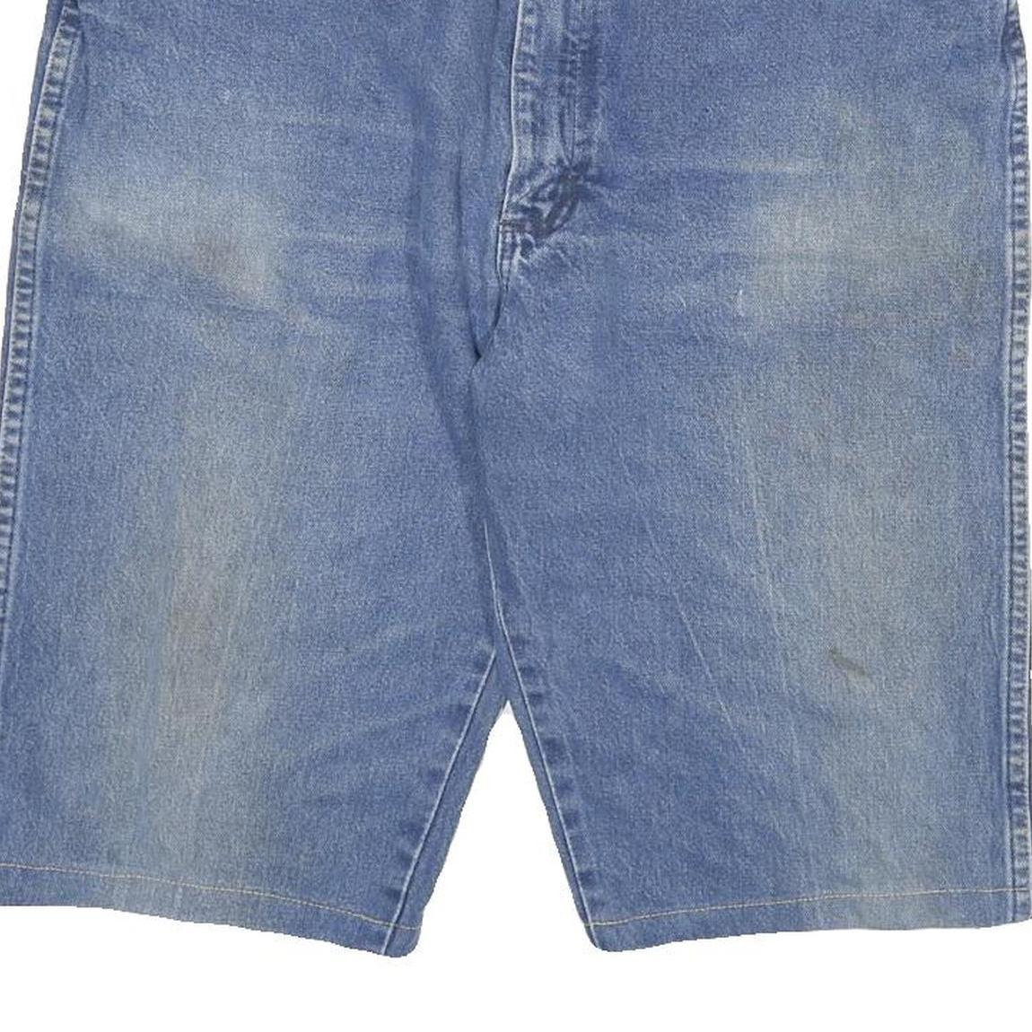 WRANGLER Mens Shorts Blue Denim Casual XL W34 Classic Cotton Blend Comfort