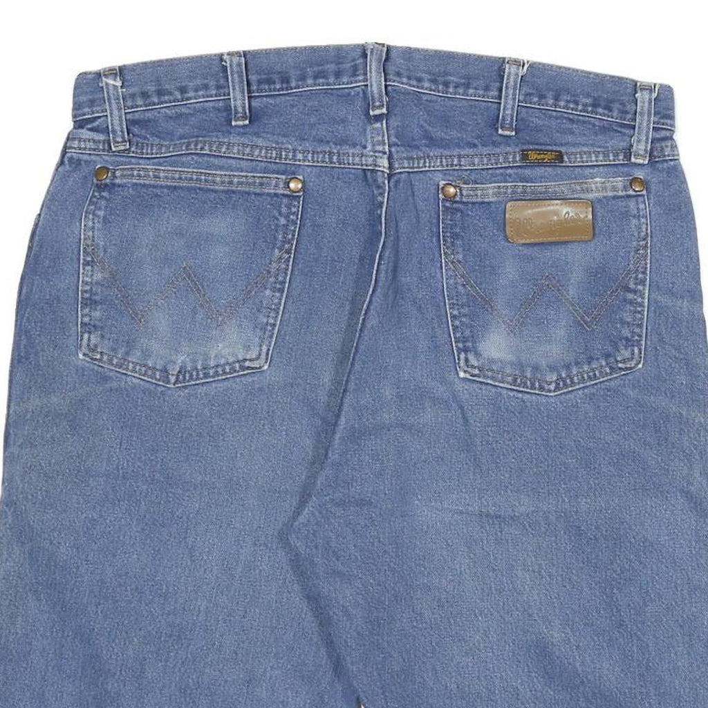 WRANGLER Mens Shorts Blue Denim Casual XL W34 Classic Cotton Blend Comfort
