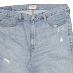 LEVI'S Mens Denim Blue Casual Cotton Blend Shorts 2XL W36 Light Wash Distressed