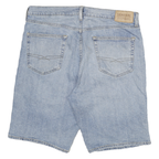 LEVI'S Mens Denim Blue Casual Cotton Blend Shorts 2XL W36 Light Wash Distressed