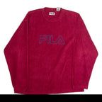 FILA Mens Fleece Red Crew Neck XL