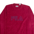 FILA Mens Fleece Red Crew Neck XL
