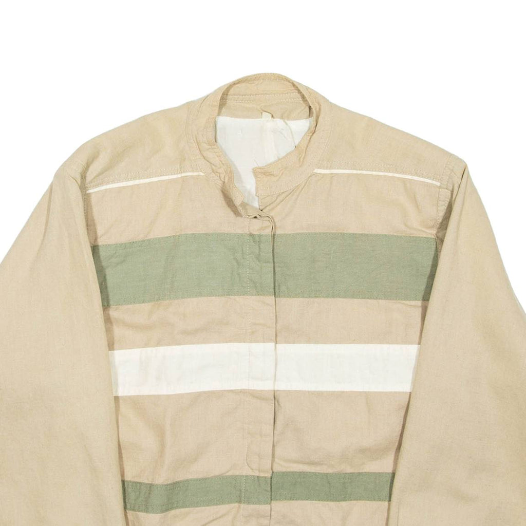 Cropped Womens Overcoat Coat Beige L