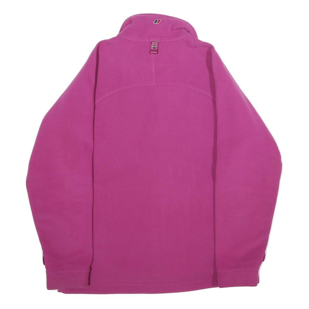 BERGHAUS Womens Purple Outdoor Jacket UK 16 Polyester Zip Plain Warm Layering