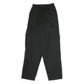 GREENVILLAGE Womens Cotton Blend Black Relaxed Drawstring Trousers W24 L32