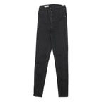 LEVI'S Womens Slim Black Skinny Denim Light W21 L26 Zip Slim Fit Jeans