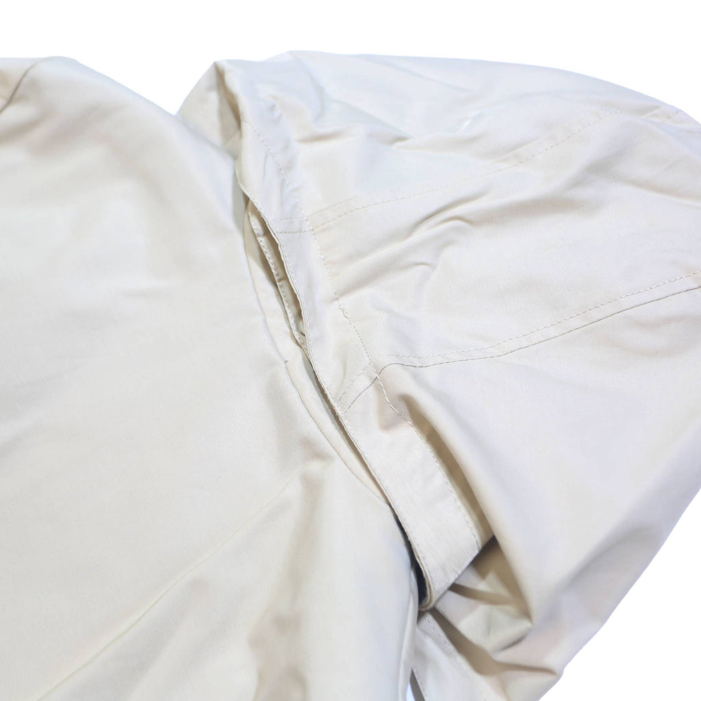 TOMMY HILFIGER Womens White Cotton Trench Jacket M Button Closure Hooded Classic