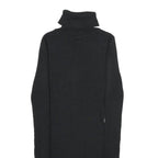 PLANET GOLD Womens Black Plain Roll Neck Basic Knit Jumper S Slim Polyester