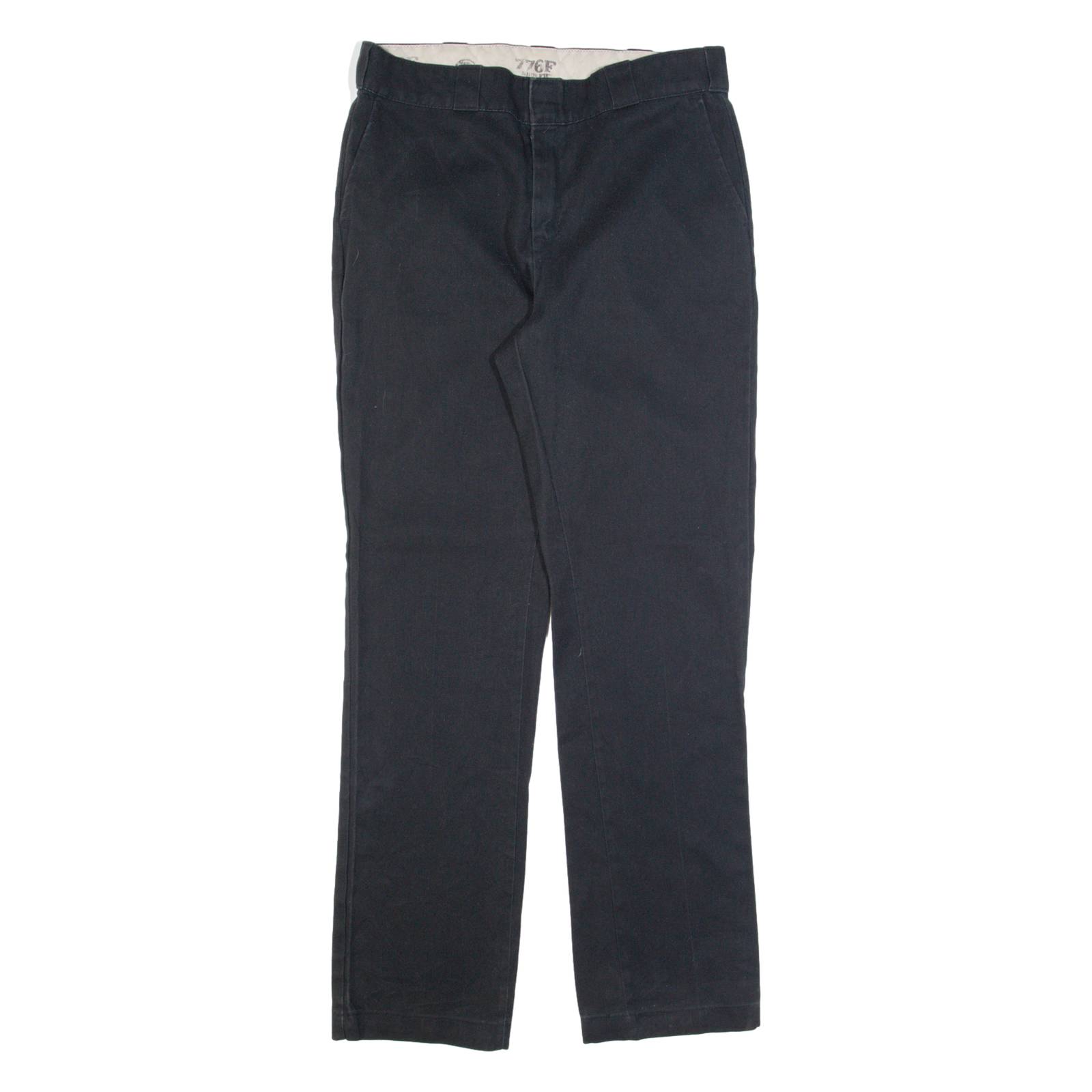 DICKIES 776F Workwear Mens Trousers Black Regular Straight W32 L31
