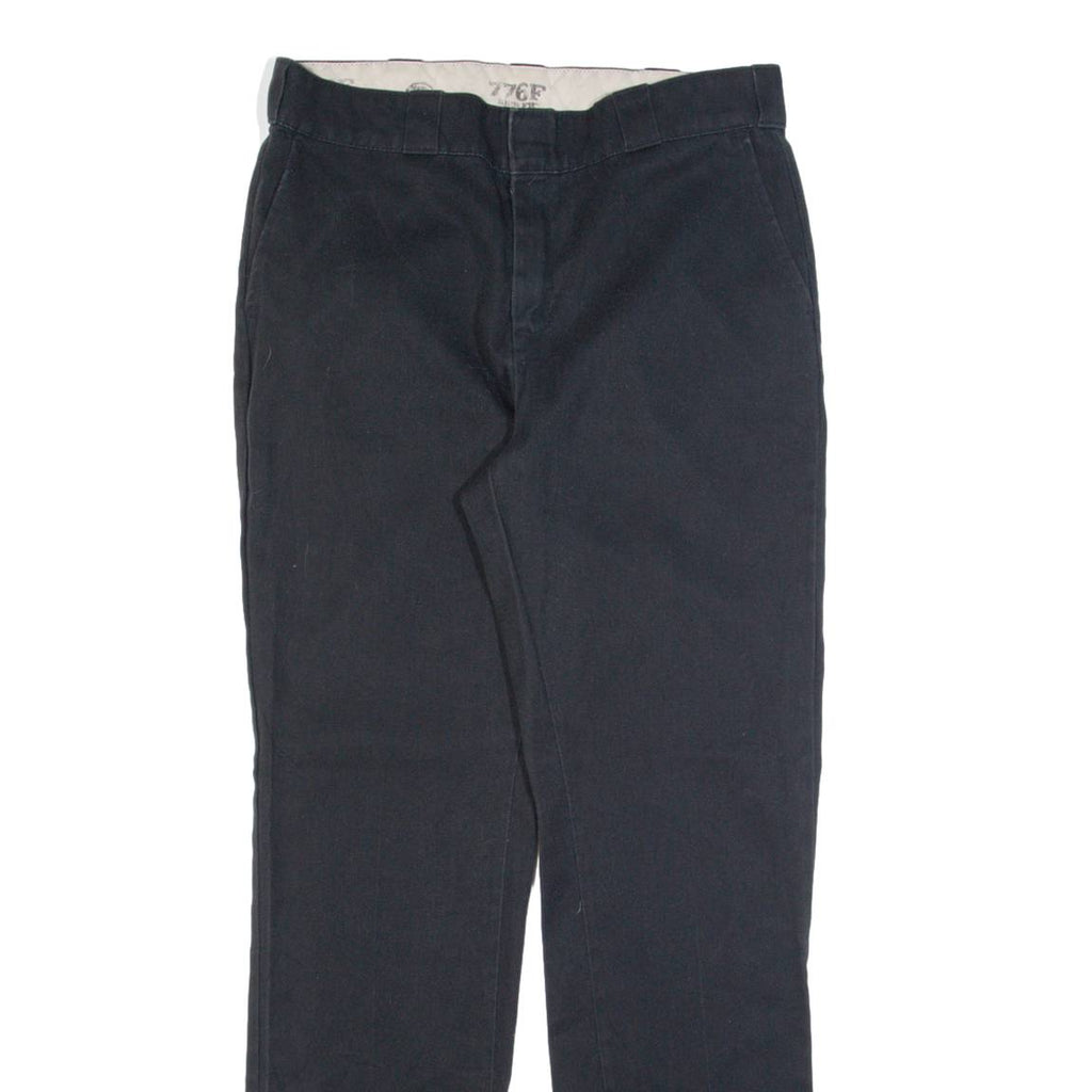 DICKIES 776F Workwear Mens Trousers Black Regular Straight W32 L31