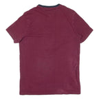 TOMMY HILFIGER Womens T-Shirt Maroon XS