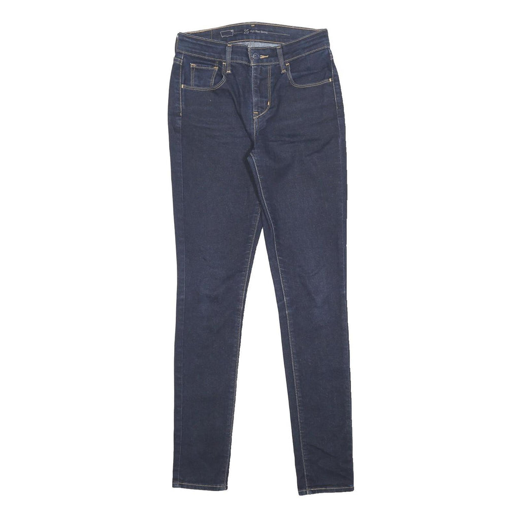 LEVI'S Womens Slim Blue Jeans Denim W25 L32 Zip Regular Fit Skinny Stretch