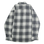 RIDGECUT Mens Black & White Check Shirt L Long Sleeve Button Down Casual Cotton