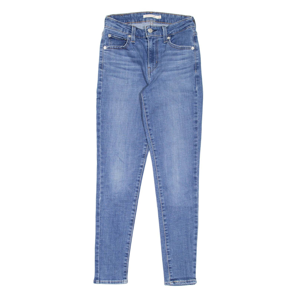 LEVI'S 721 High Rise Womens Jeans Blue Slim Skinny Stone Wash W25 L28
