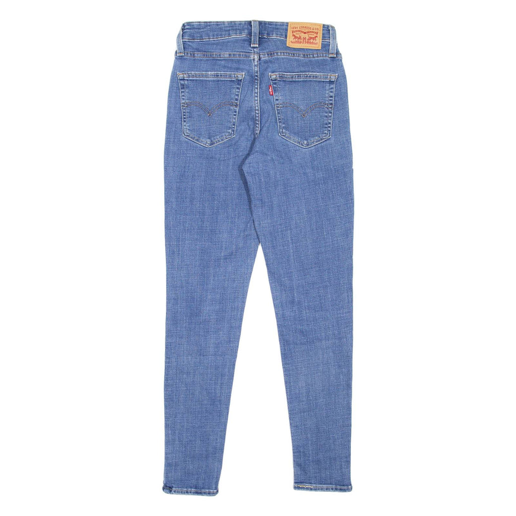 LEVI'S 721 High Rise Womens Jeans Blue Slim Skinny Stone Wash W25 L28