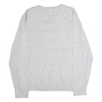 NAUTICA Mens Jumper Grey V-Neck Tight Knit M