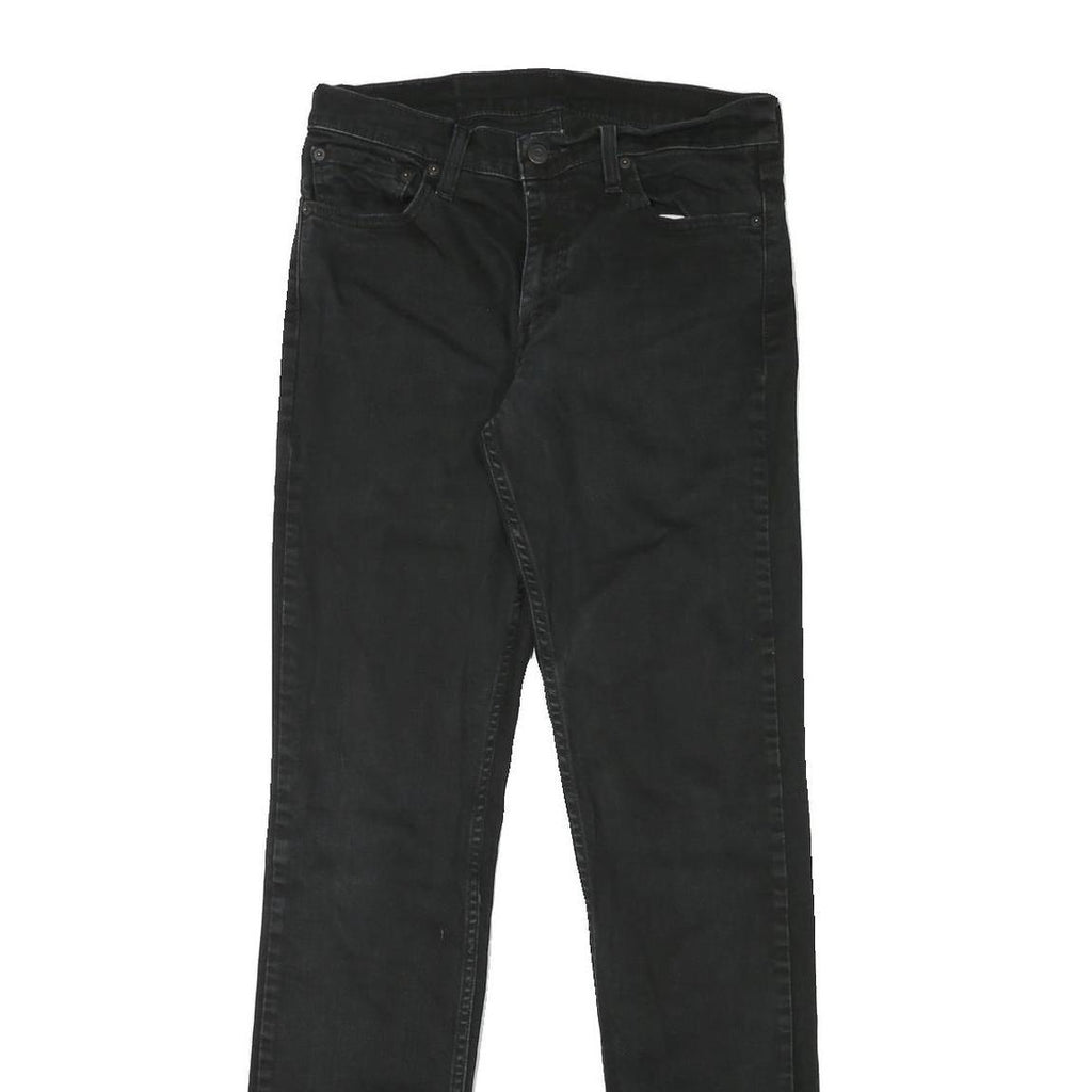 LEVI'S Mens Jeans Black Slim Skinny Denim Medium W30 L34 Zip Closure