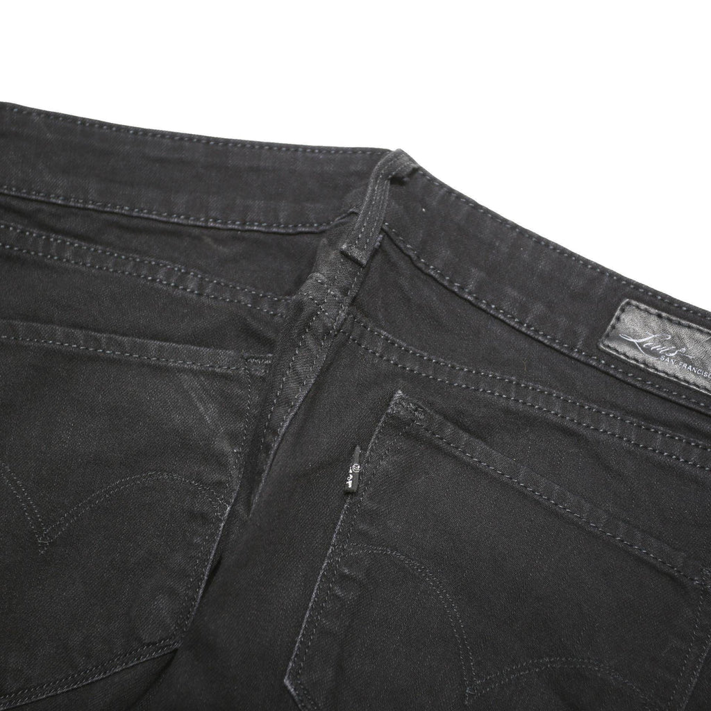 LEVI'S Womens Black Regular Fit Straight Denim Jeans Cotton Blend W30 L30