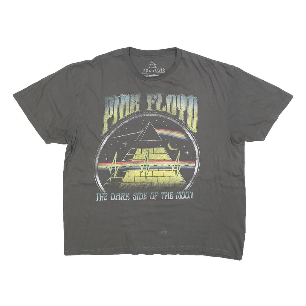 GOODIE TWO SLEEVES Womens Grey Pink Floyd Logo Graphic T-Shirt XL Short Sleeve