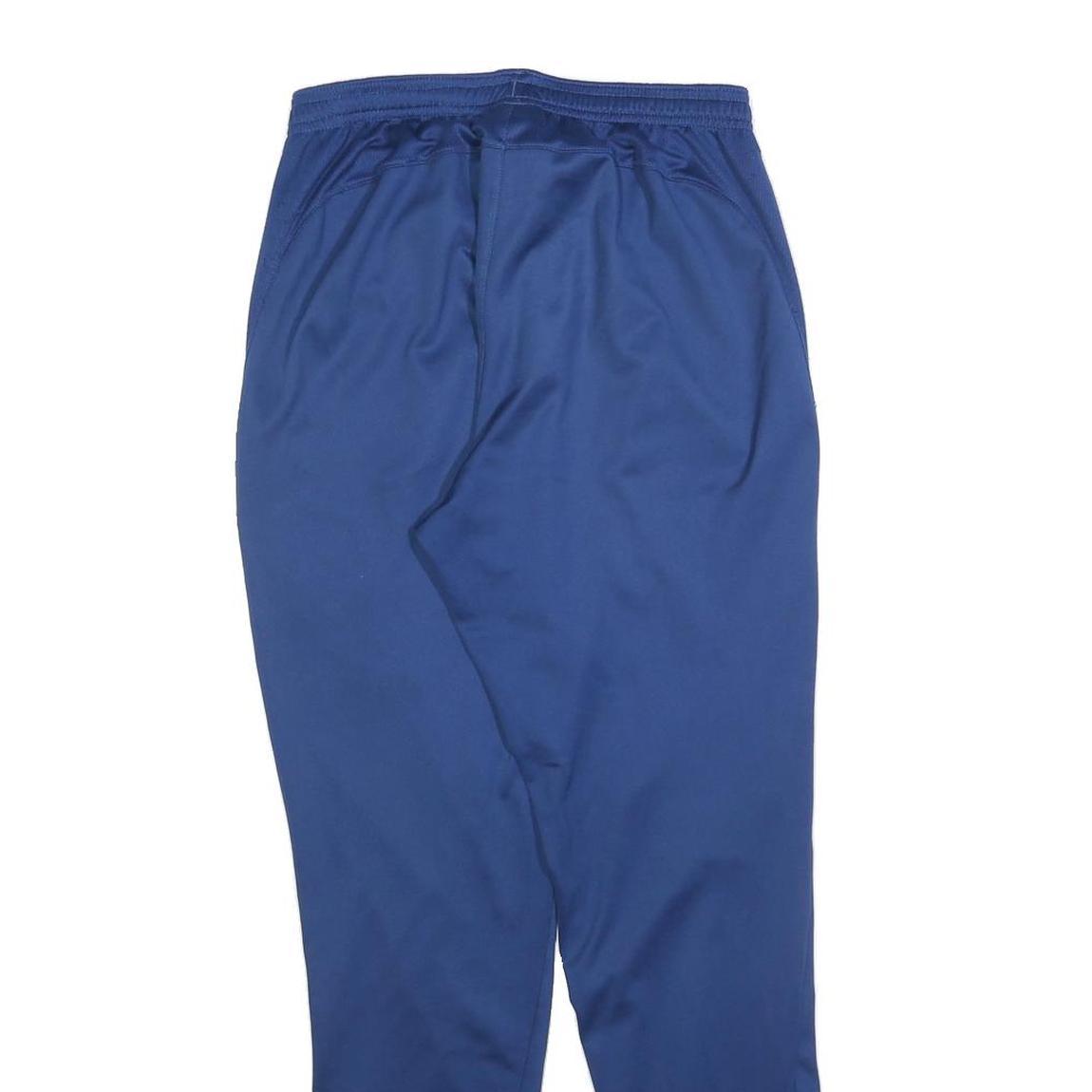 NIKE Mens Joggers Blue & Black Slim Tapered S W26 L28 Nike Swoosh Sportswear