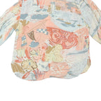 PREMIER Womens Pastel Pink & Blue Printed Shirt L Lightweight Relaxed Fit