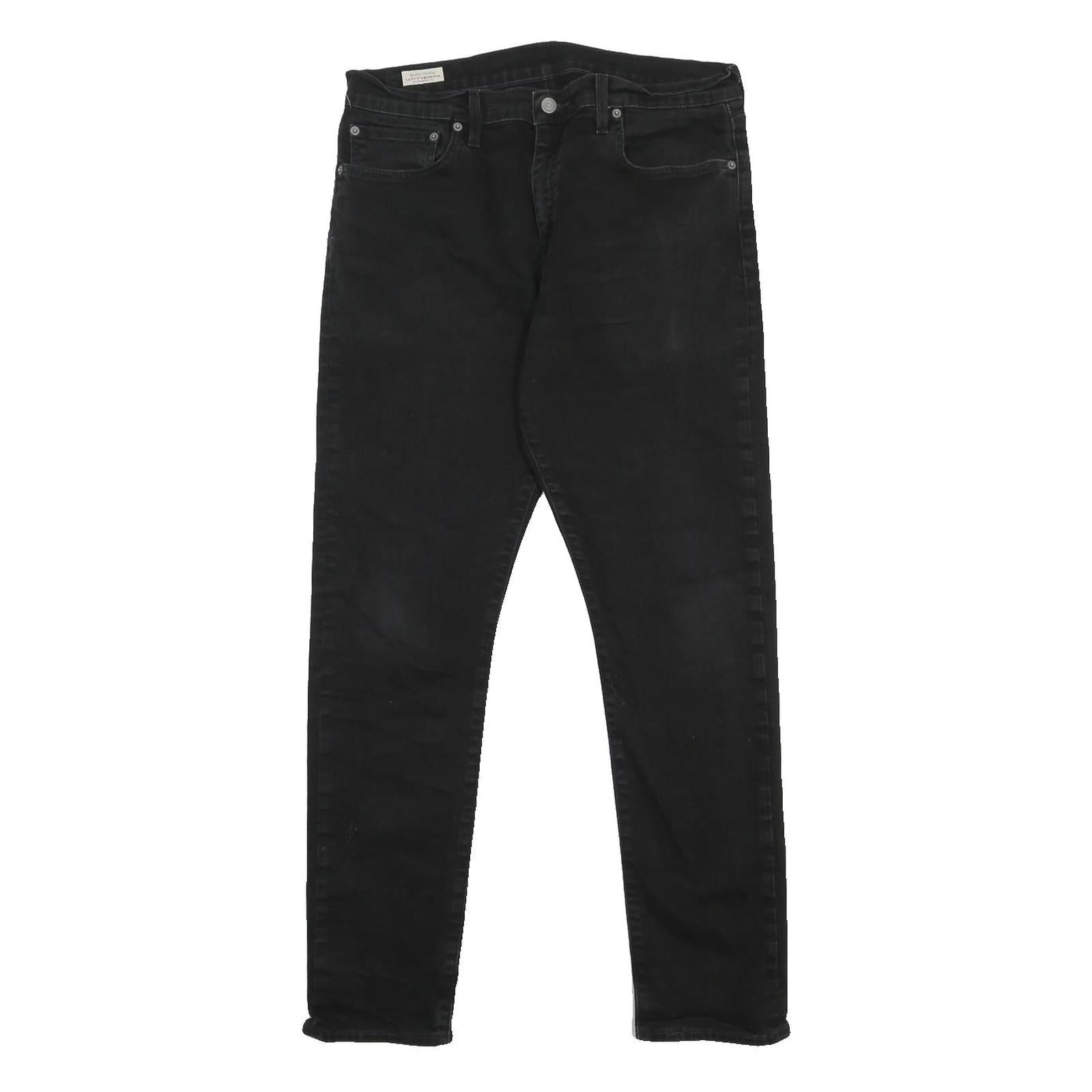 LEVI'S 512 BIG E Mens Jeans Black Slim Skinny Denim Medium W33 L32 Stylish