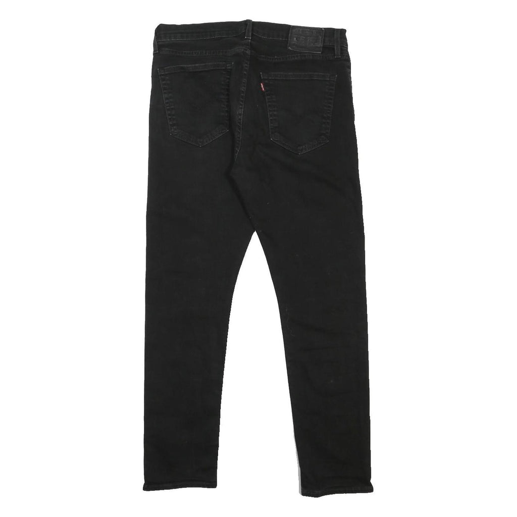 LEVI'S 512 BIG E Mens Jeans Black Slim Skinny Denim Medium W33 L32 Stylish
