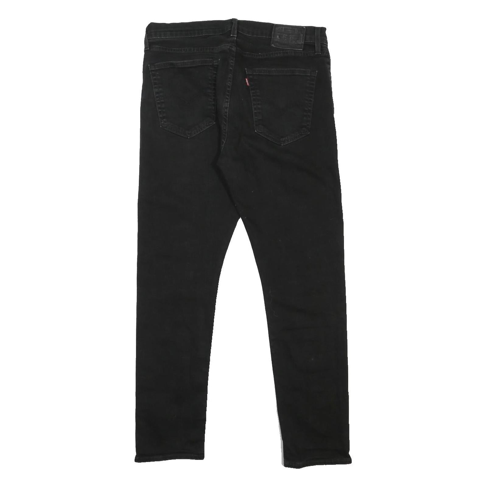 LEVI'S 512 BIG E Mens Jeans Black Slim Skinny Denim Medium W33 L32 Stylish
