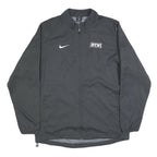 NIKE Mens Black Btn Zip Lightweight Polyester Jacket L Sports Activewear