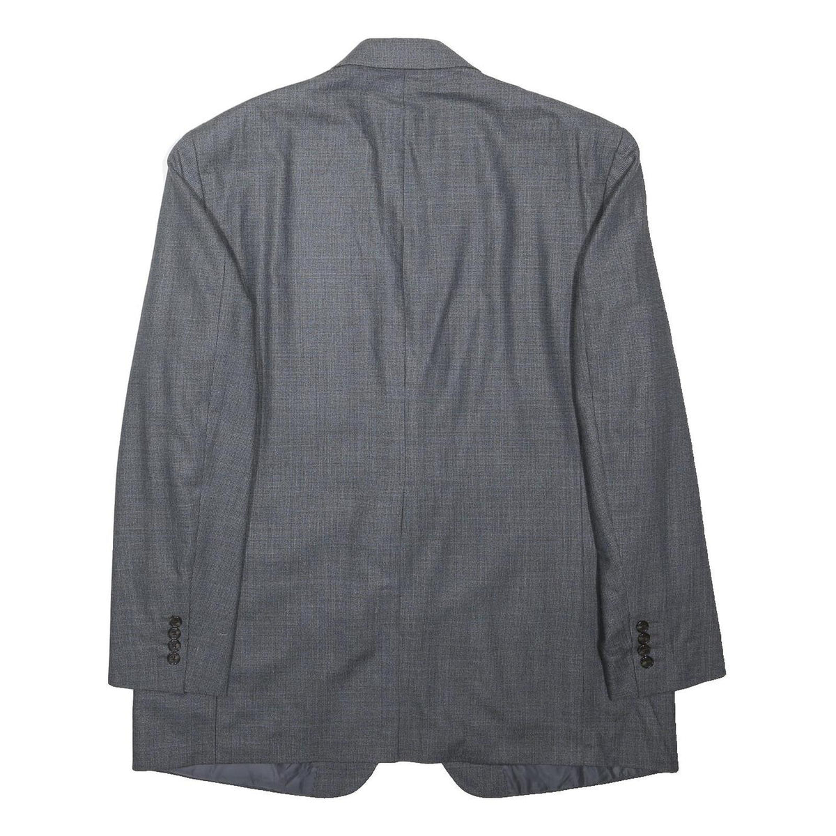 RALPH RALPH LAUREN Mens Grey Blue 2XL Silk Blend Button Jacket Plain Tailored