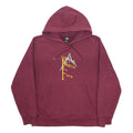 THE NORTH FACE Mens Maroon Hoodie L Cotton Blend Pullover Casual Hooded