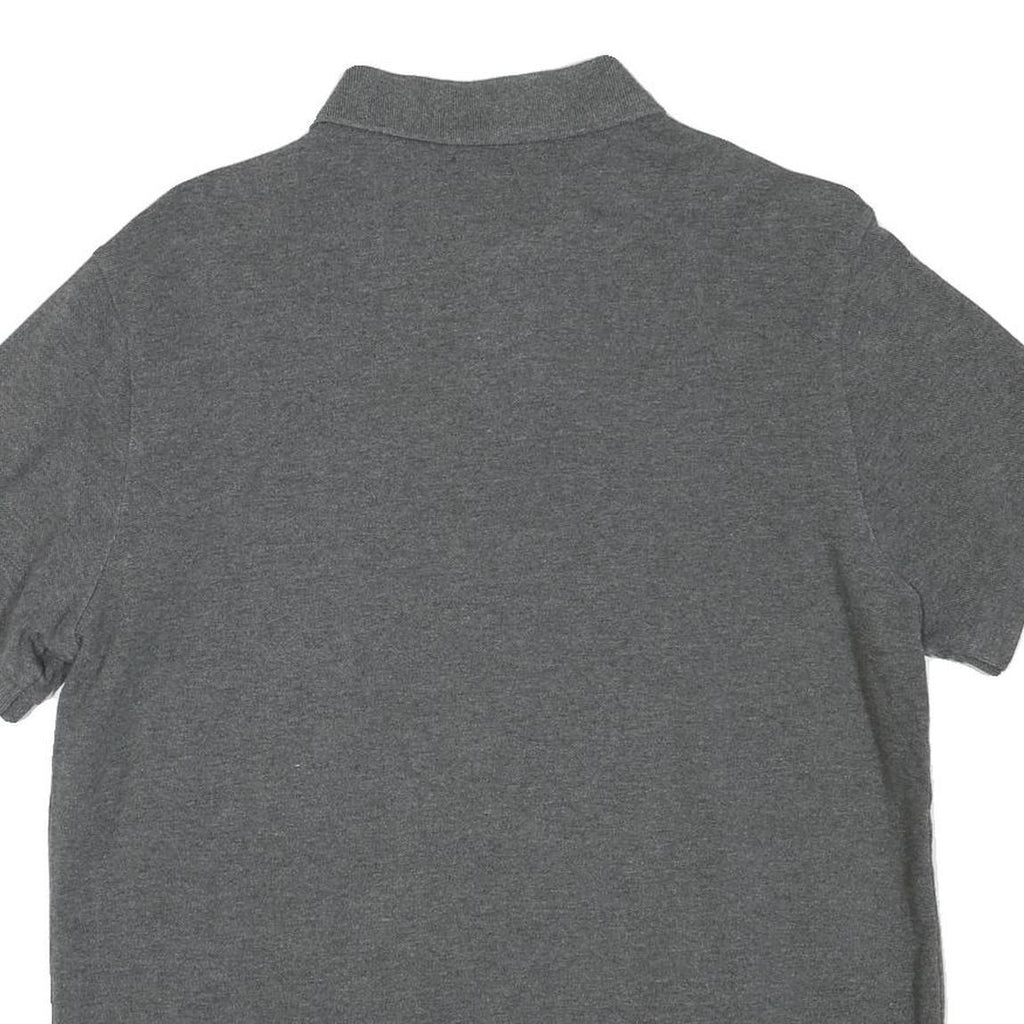 POLO RALPH LAUREN Mens Grey Short Sleeve Plain L Cotton Blend Polo Shirt