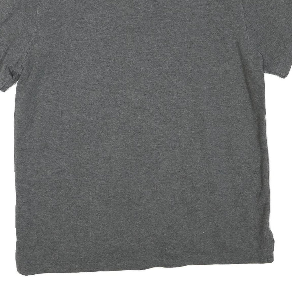 POLO RALPH LAUREN Mens Grey Short Sleeve Plain L Cotton Blend Polo Shirt