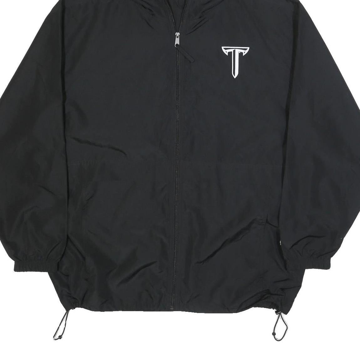 CHAMPION Mens Black Troy Trojans Track Jacket 2XL Polyester Zip Hooded