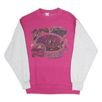 Womens Pink & Grey Orlando Florida Graphic Crew Neck Sweatshirt S Casual