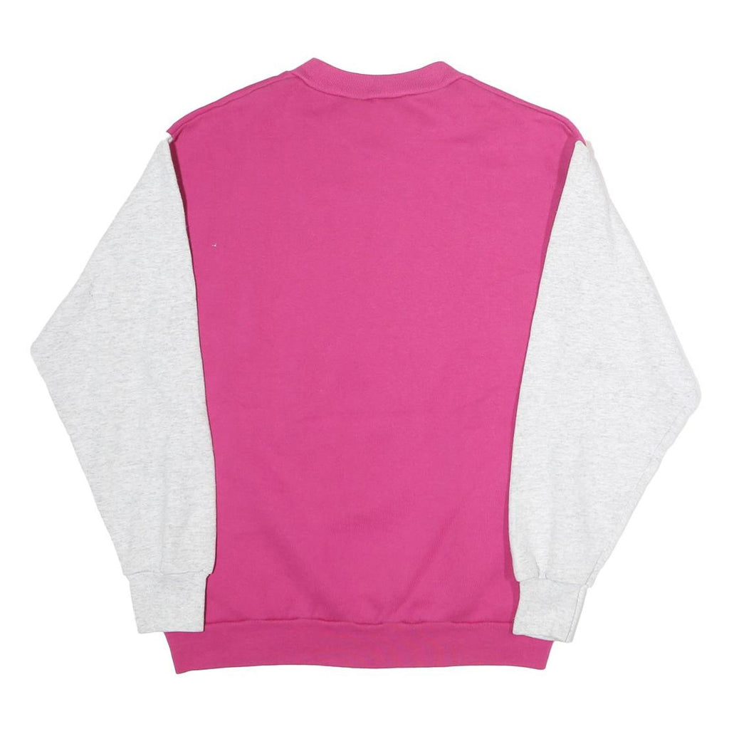 Womens Pink & Grey Orlando Florida Graphic Crew Neck Sweatshirt S Casual