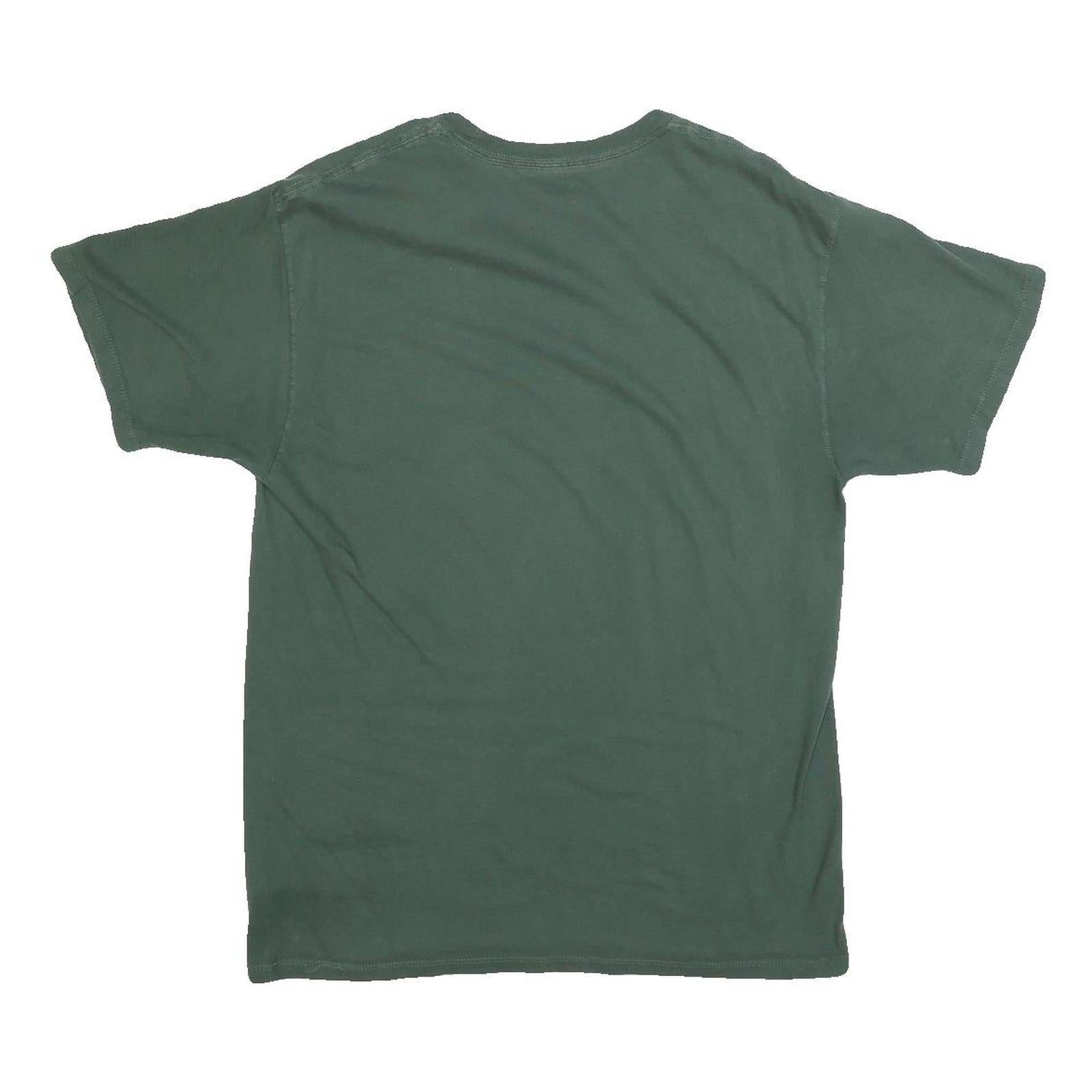 CHAMPION Mens Green Graphic T-Shirt M Short Sleeve Crew Neck Casual