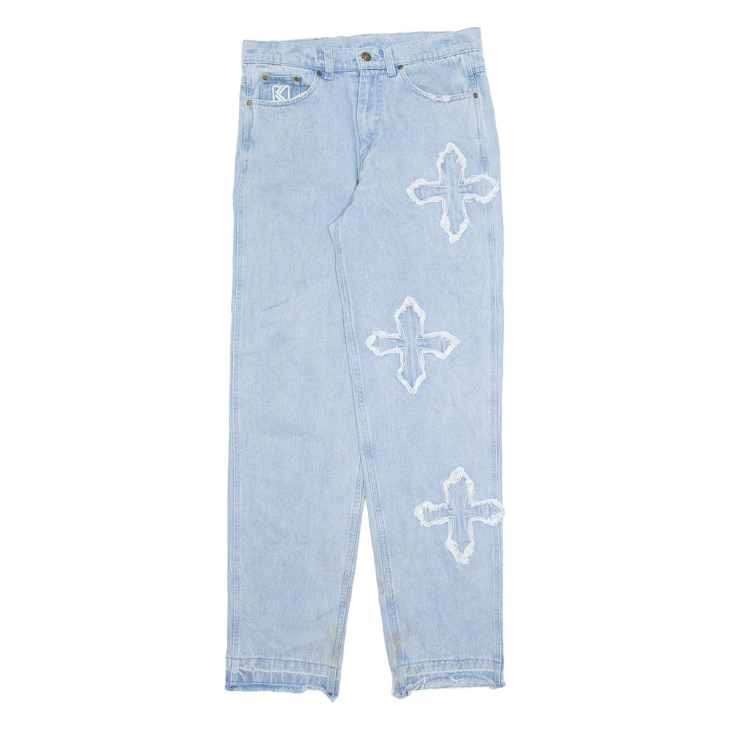 KARL KANI Mens Jeans Blue Regular Straight W30 L32
