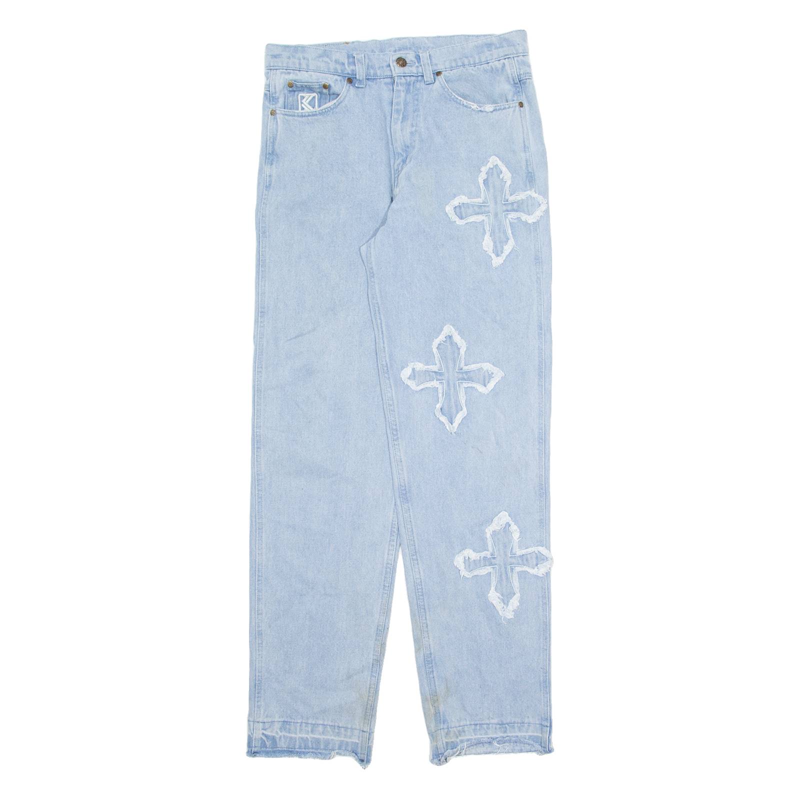 KARL KANI Mens Jeans Blue Regular Straight W30 L32