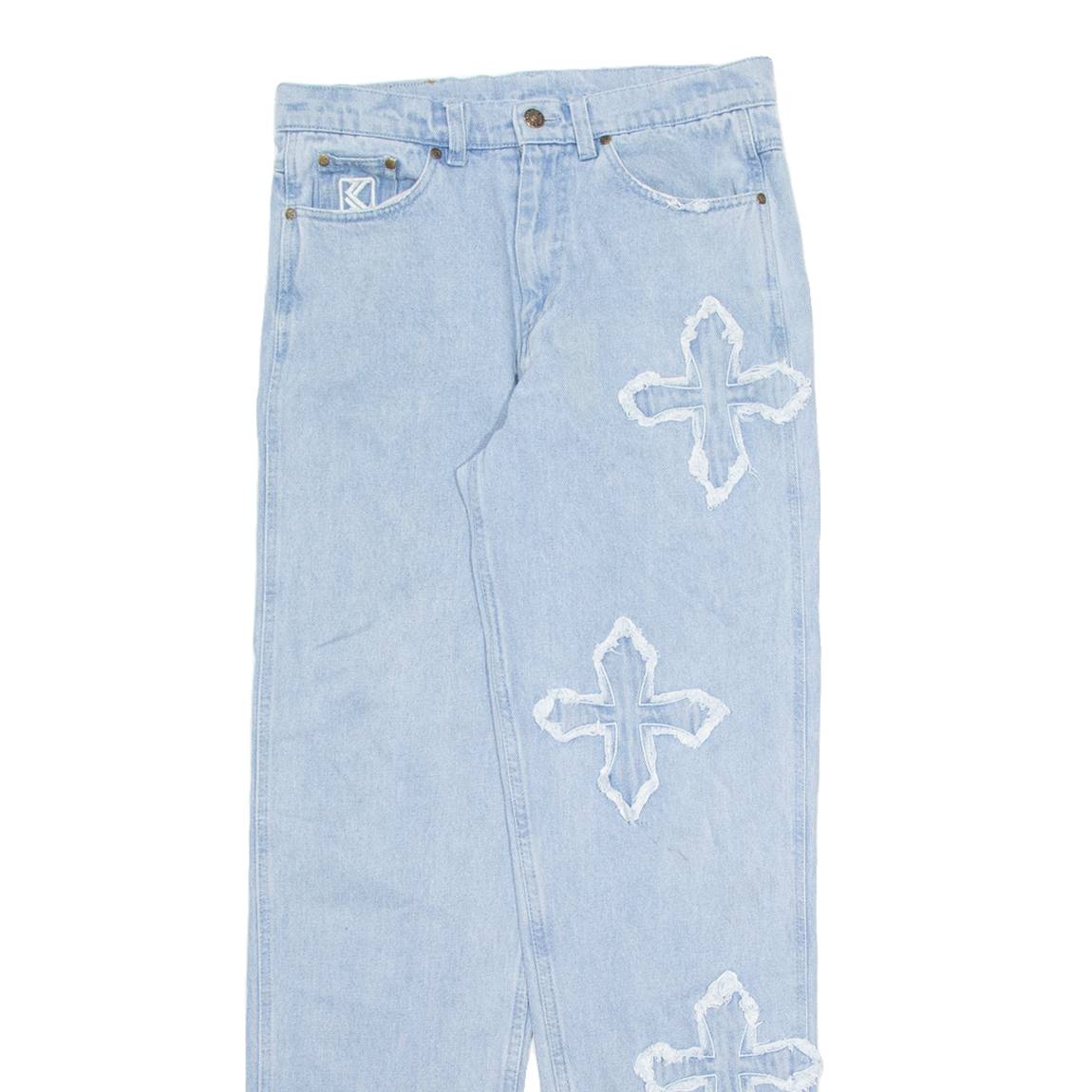 KARL KANI Mens Jeans Blue Regular Straight W30 L32