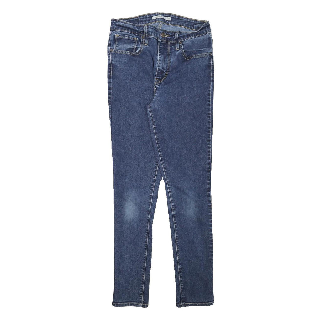 LEVI'S Mens Slim Blue Denim Jeans Zip W25 L27 Stretch Classic Style