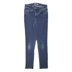 LEVI'S Mens Slim Blue Denim Jeans Zip W25 L27 Stretch Classic Style