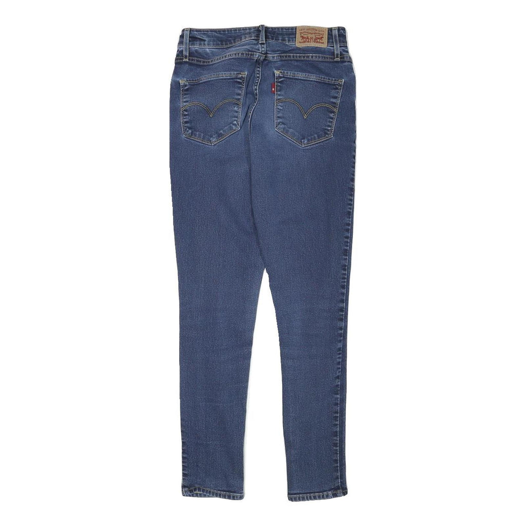 LEVI'S Mens Slim Blue Denim Jeans Zip W25 L27 Stretch Classic Style