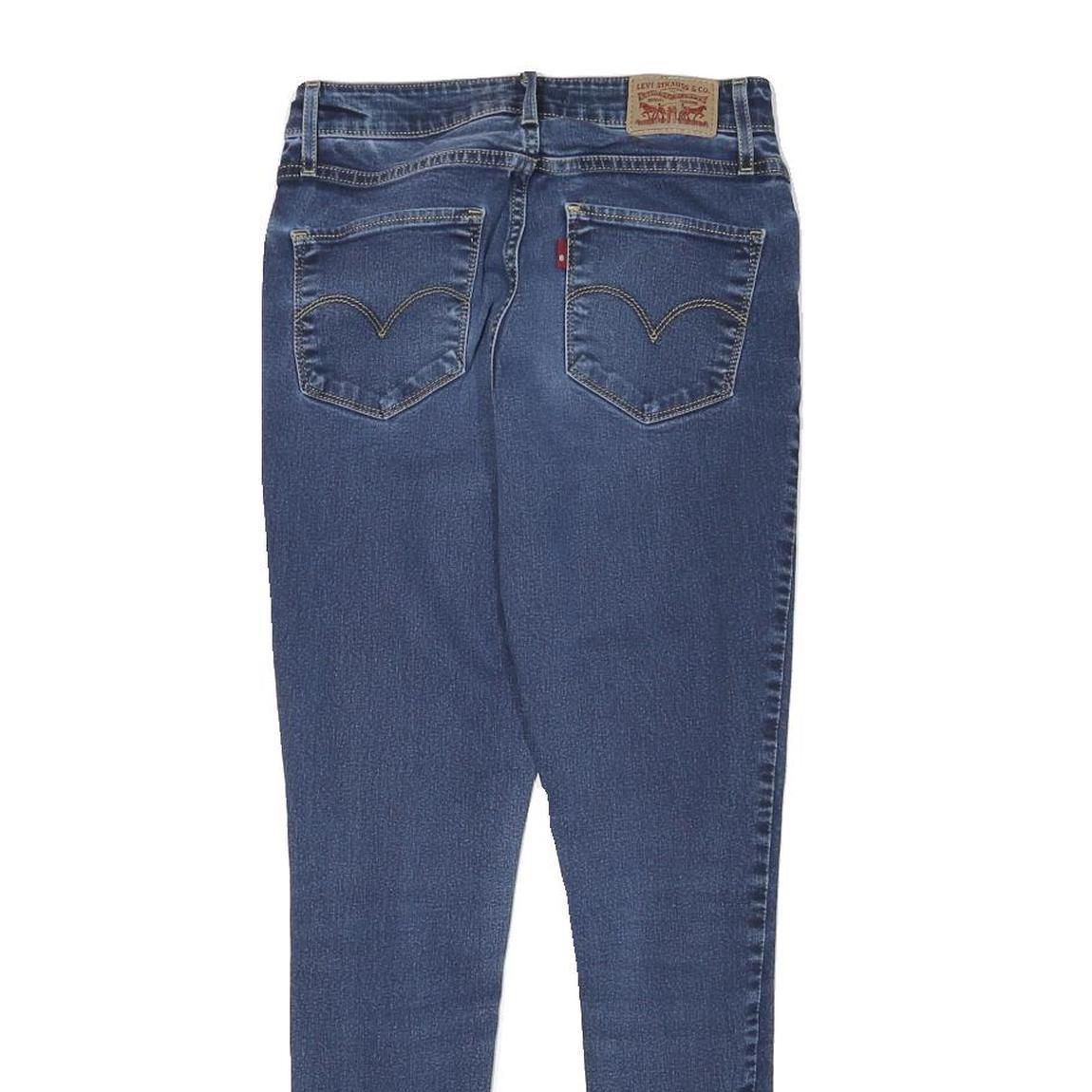 LEVI'S Mens Slim Blue Denim Jeans Zip W25 L27 Stretch Classic Style