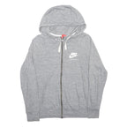 NIKE Womens Grey Pullover Hoodie XL Zip Hoodie Casual Sportswear