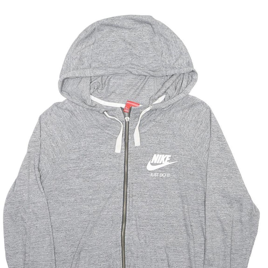 NIKE Womens Grey Pullover Hoodie XL Zip Hoodie Casual Sportswear