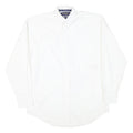 WRANGLER Mens White Button-Down Shirt S Classic Cotton Blend Casual