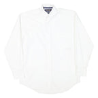 WRANGLER Mens White Button-Down Shirt S Classic Cotton Blend Casual