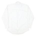 WRANGLER Mens White Button-Down Shirt S Classic Cotton Blend Casual